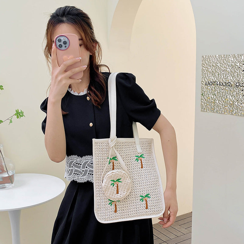 Women's Fashion Woven Handbag
