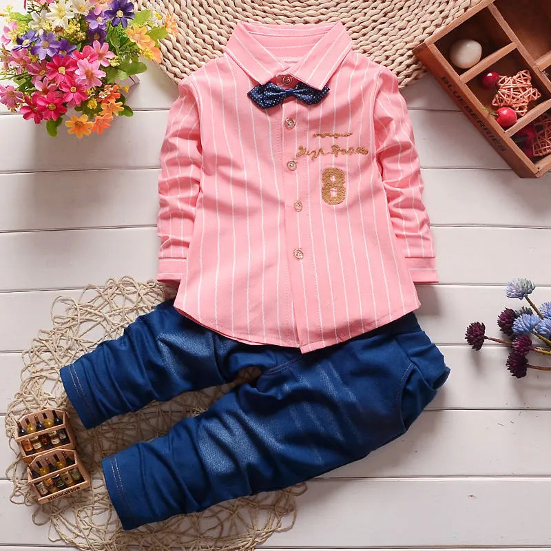 baby Boys Clothing Sets spring autumn Toddler Sport Suit Kids Clothing Set children Clothes Shirt+Pants