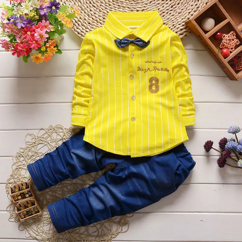 baby Boys Clothing Sets spring autumn Toddler Sport Suit Kids Clothing Set children Clothes Shirt+Pants