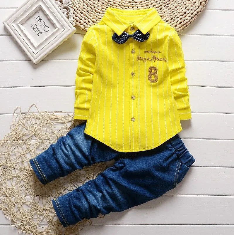 baby Boys Clothing Sets spring autumn Toddler Sport Suit Kids Clothing Set children Clothes Shirt+Pants