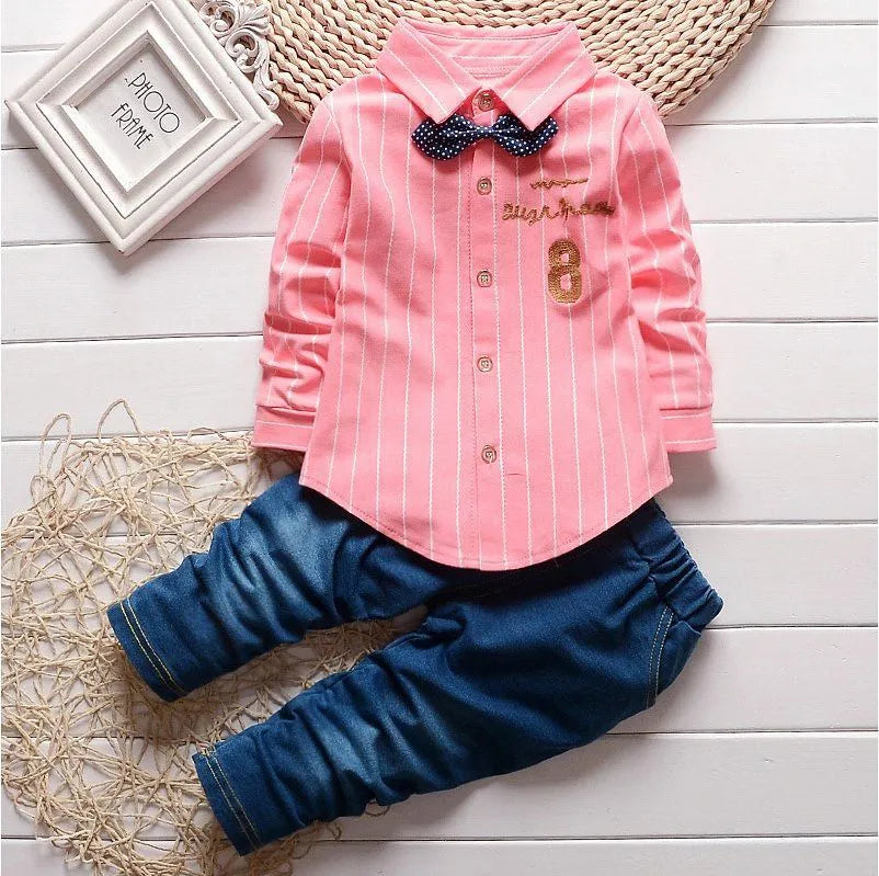 baby Boys Clothing Sets spring autumn Toddler Sport Suit Kids Clothing Set children Clothes Shirt+Pants