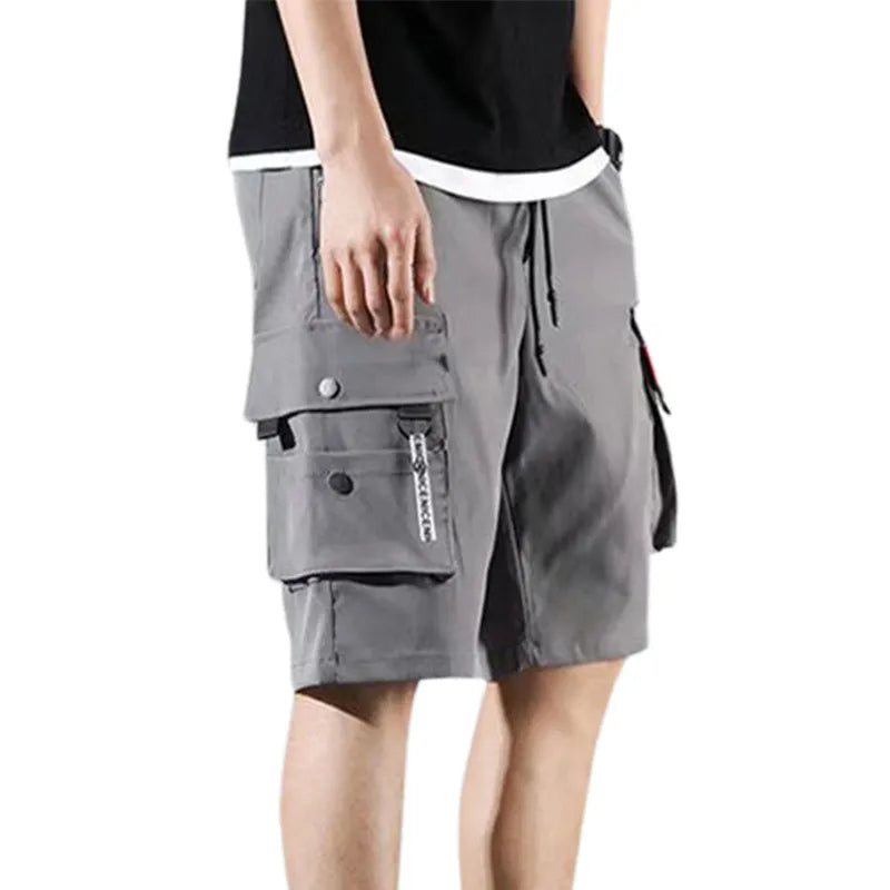Autumn Men Hip Hop Harem Joggers Male Trousers Mens Solid Multipocket Cargo Pants Skinny Fit Sweatpants 220811