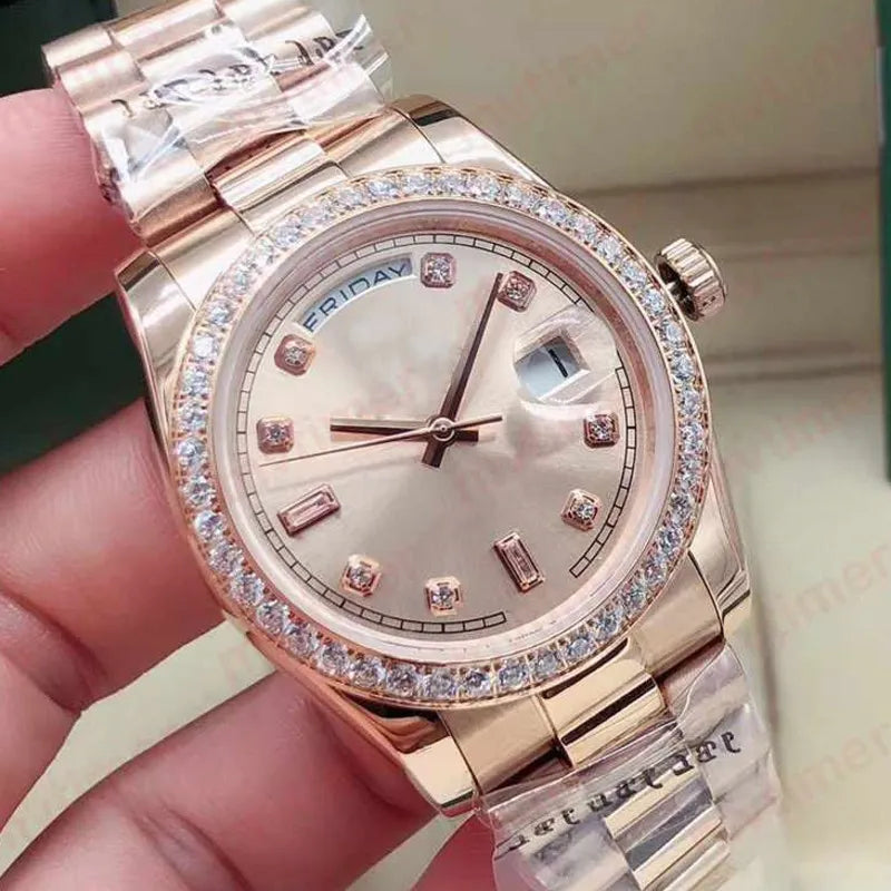 36mm Fashion Rose Gold Men Automatic mechanical JUBILEE Bracelet Designer Womens Ladies Mens Watch Diamond Watches Wristwatches 2021