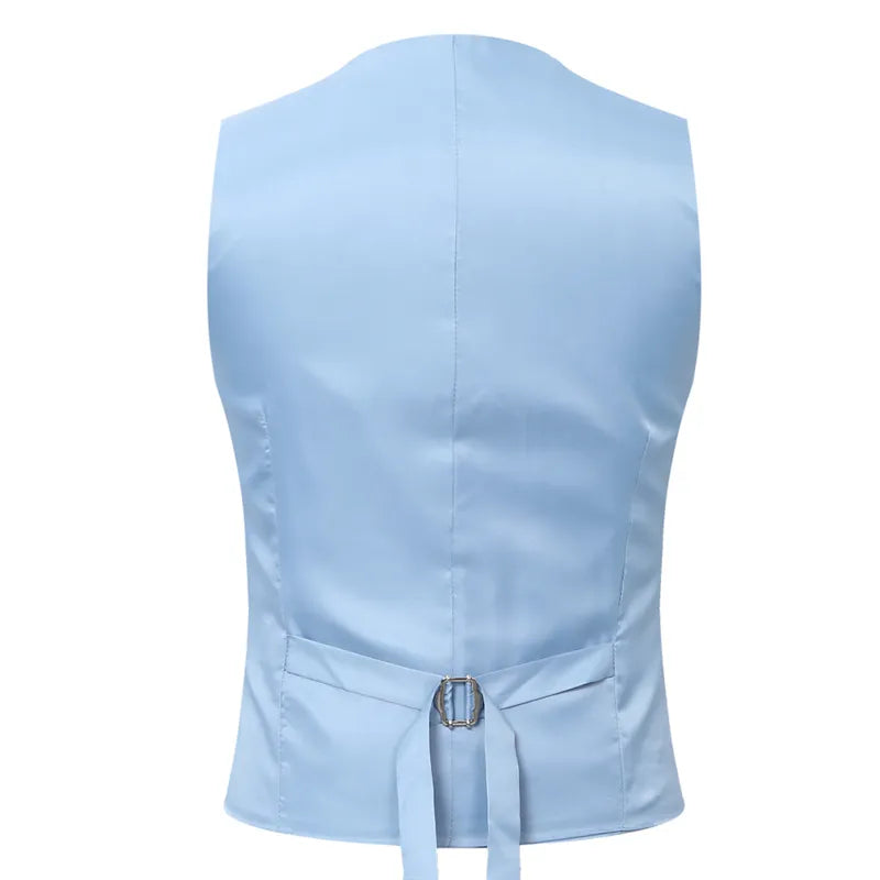 Arrival Sky Blue Linen Men Suits Latest Design Slim Fit Wedding Suit 3pcs Custom Made Prom Casual Tuxedos Men Suits