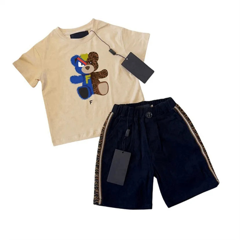 2024 Kids Summer Set: Breathable Cotton 2-Piece Tracksuits | Sizes 100-150