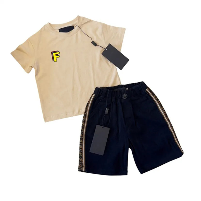 2024 Kids Summer Set: Breathable Cotton 2-Piece Tracksuits | Sizes 100-150