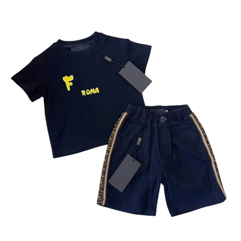 2024 Kids Summer Set: Breathable Cotton 2-Piece Tracksuits | Sizes 100-150