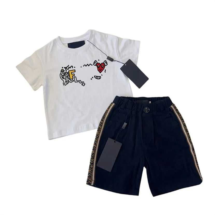 2024 Kids Summer Set: Breathable Cotton 2-Piece Tracksuits | Sizes 100-150
