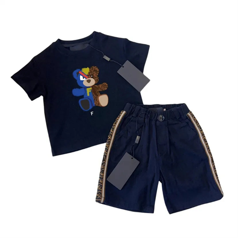 2024 Kids Summer Set: Breathable Cotton 2-Piece Tracksuits | Sizes 100-150