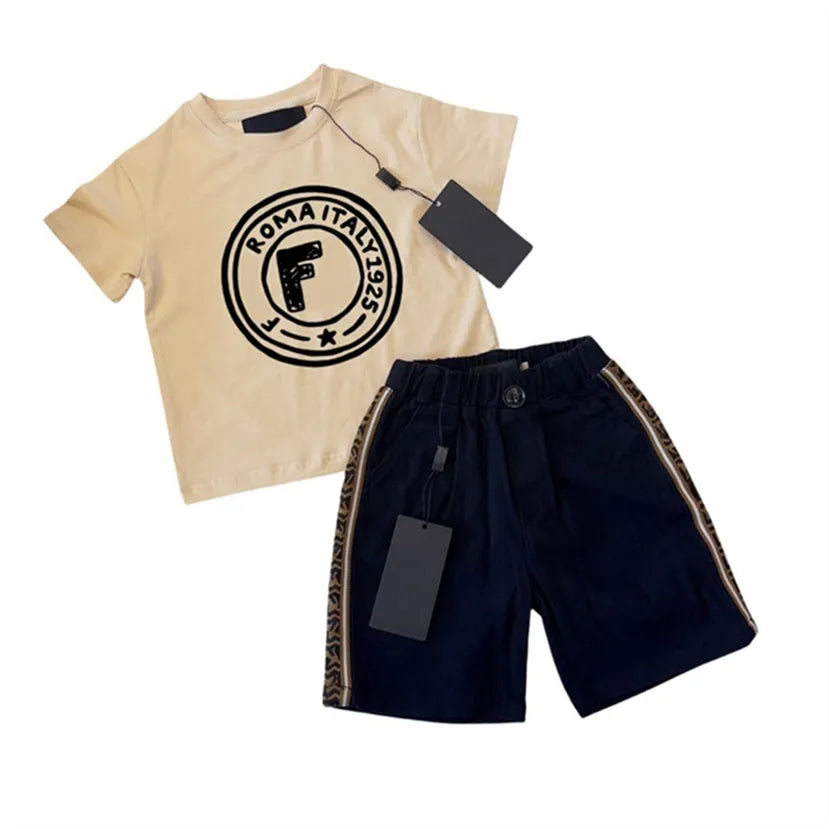 2024 Kids Summer Set: Breathable Cotton 2-Piece Tracksuits | Sizes 100-150