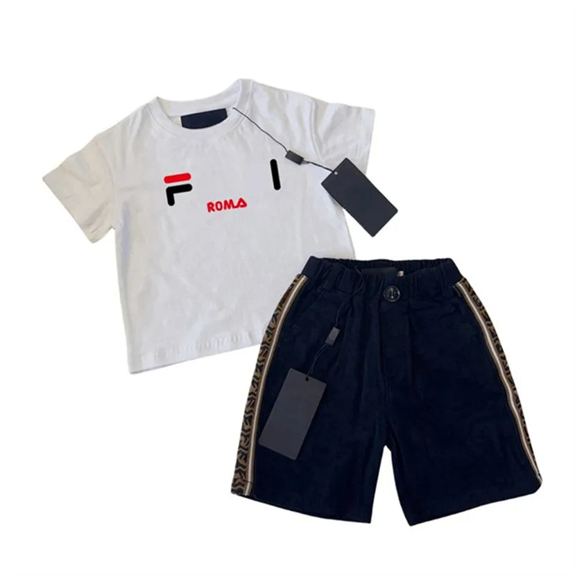 2024 Kids Summer Set: Breathable Cotton 2-Piece Tracksuits | Sizes 100-150