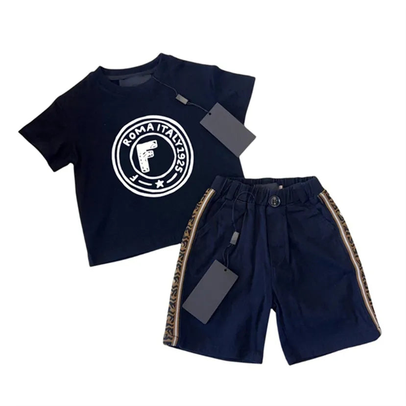 2024 Kids Summer Set: Breathable Cotton 2-Piece Tracksuits | Sizes 100-150