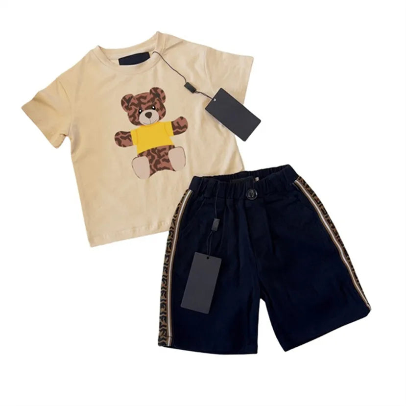 2024 Kids Summer Set: Breathable Cotton 2-Piece Tracksuits | Sizes 100-150