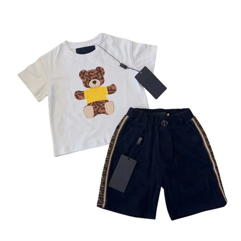 2024 Kids Summer Set: Breathable Cotton 2-Piece Tracksuits | Sizes 100-150