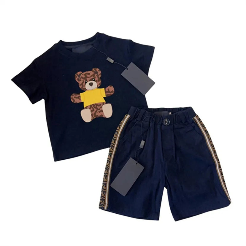 2024 Kids Summer Set: Breathable Cotton 2-Piece Tracksuits | Sizes 100-150