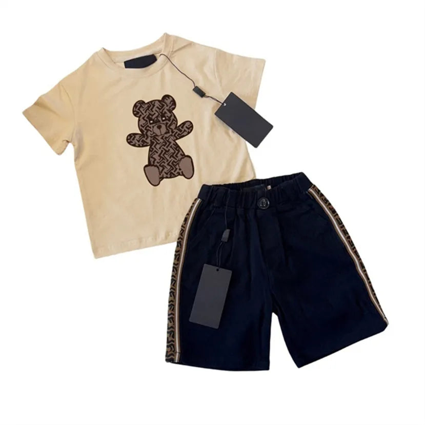 2024 Kids Summer Set: Breathable Cotton 2-Piece Tracksuits | Sizes 100-150